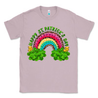 Lilac happy st patricks day rainbow and shamrock Classic Tee - RanaPortraitStore