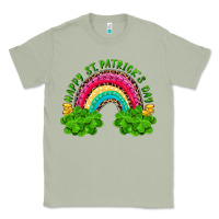 Happy St Patricks Day Rainbow And Shamrock Classic Tee | Teevron