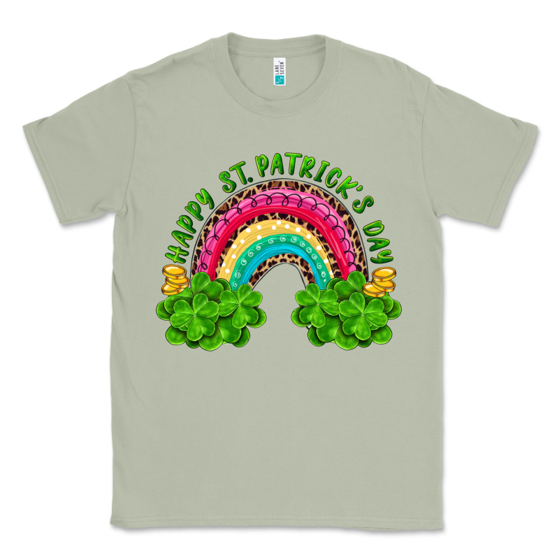Happy St Patricks Day Rainbow And Shamrock Classic Tee by RanaPortraitStore | Teevron