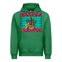 Emerald mexican guitar roses cactus sombrero Urban Hoodie - Artiststas