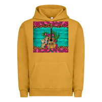 Pigment Peanut Butter mexican guitar roses cactus sombrero Urban Hoodie - Artiststas