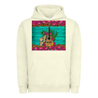 Pigment Pistachio mexican guitar roses cactus sombrero Urban Hoodie - Artiststas