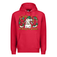 Cardinal with god all things are possible with snowman bbs Premium Hoodie - BundleAndBundleShop