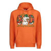 Carrot with god all things are possible with snowman bbs Premium Hoodie - BundleAndBundleShop