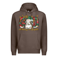Coffee with god all things are possible with snowman bbs Premium Hoodie - BundleAndBundleShop