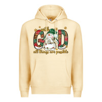 Pina Colada with god all things are possible with snowman bbs Premium Hoodie - BundleAndBundleShop