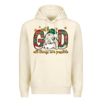 Sandshell with god all things are possible with snowman bbs Premium Hoodie - BundleAndBundleShop
