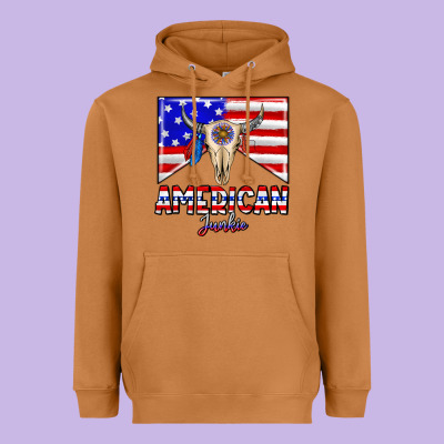 American Junkie Heavyweight Hoodie Designed By Cowhidedigitalart
