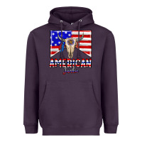 Plum American junkie Heavyweight Hoodie - CowhideDigitalArt
