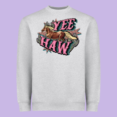 Yee Haw Heavyweight Sweatshirt Designed By Howdyjamesfarm