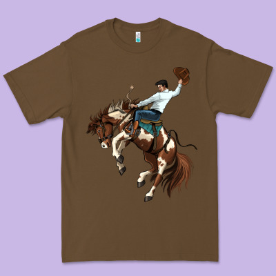 American Paint Horse Rodeo Cowboy Premium Tee Designed By Maliassmallbusiness