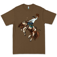 Cacao american paint horse rodeo cowboy Premium Tee - MaliasSmallBusiness