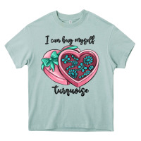 Arona i can buy myself turquoise Heavy Core Tee - MaliasSmallBusiness