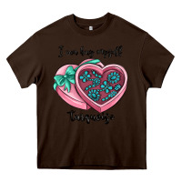 Chocolate Brown i can buy myself turquoise Heavy Core Tee - MaliasSmallBusiness