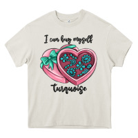 Cream i can buy myself turquoise Heavy Core Tee - MaliasSmallBusiness