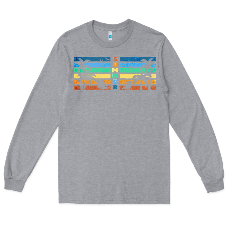 Retro Summer Long Sleeve Tee by TumblerDesignByShophia | Teevron