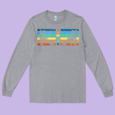 Retro Summer Long Sleeve Tee Designed By Tumblerdesignbyshophia