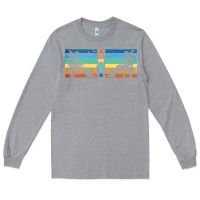 Heather Grey retro summer Long Sleeve Tee - TumblerDesignByShophia