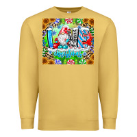 Antique Gold Love Christmas gnome Premium Sweatshirt - CowhideDigitalArt