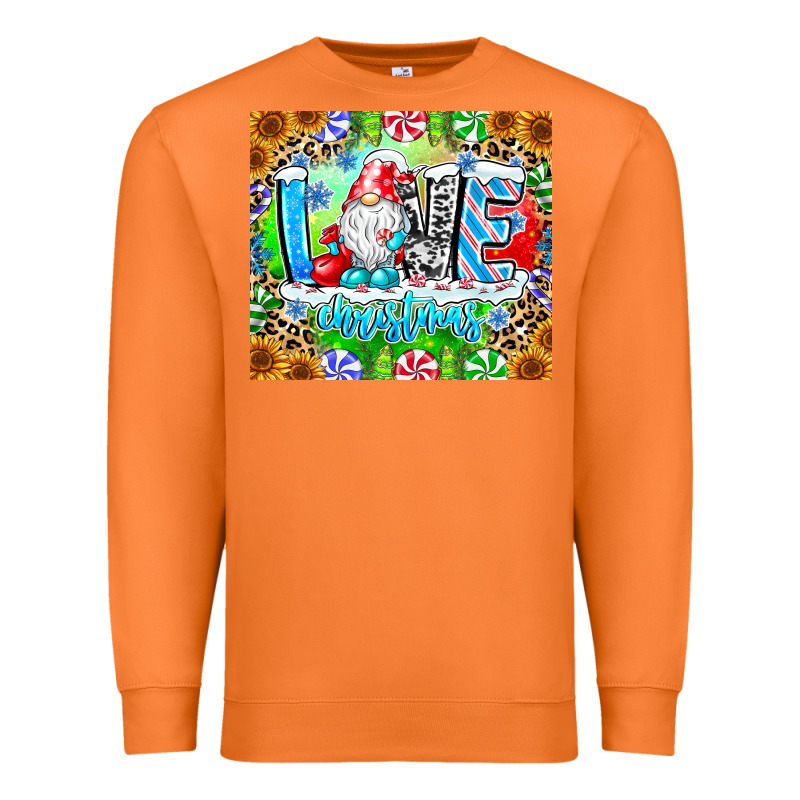 Love Christmas Gnome Premium Sweatshirt by CowhideDigitalArt | Teevron