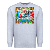 Heather Grey Love Christmas gnome Premium Sweatshirt - CowhideDigitalArt