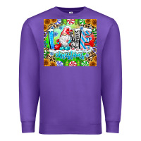 Purple Love Christmas gnome Premium Sweatshirt - CowhideDigitalArt