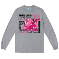 Heather Grey volleyball pink out breast cancer Long Sleeve Tee - RanaPortraitStore