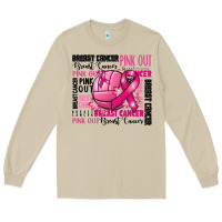 Mushroom volleyball pink out breast cancer Long Sleeve Tee - RanaPortraitStore