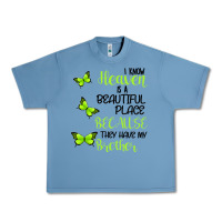 Pebble Blue I know heaven is a beautiful place because they have my brother Urban Heavy Tee - Bettercallsaul