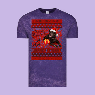 Merry Christmas Labrador Retriever Vintage Tee Designed By Bettercallsaul