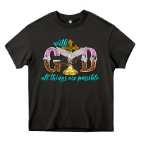 Asphalt with god all things are possible Heavy Core Tee - NancyCooperArtShop