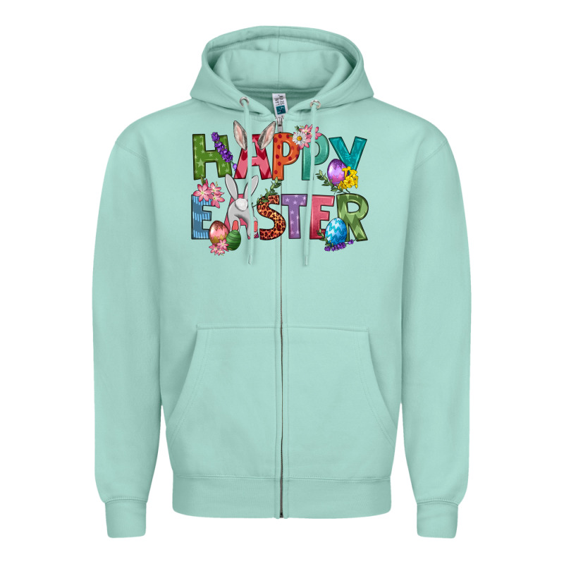 Western Happy Easter Zipper Hoodie by BundleAndBundleShop | Teevron