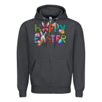 Smoke Western Happy Easter Zipper Hoodie - BundleAndBundleShop