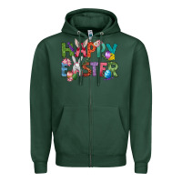 Sports Green Western Happy Easter Zipper Hoodie - BundleAndBundleShop