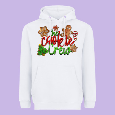 The Cookie Crew Christmas Heavyweight Hoodie Designed By Lillyallendesigns