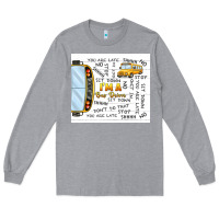 Heather Grey i'm a bus driver school bus Long Sleeve Tee - TumblerDesignByShophia