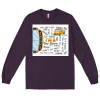 Plum i'm a bus driver school bus Long Sleeve Tee - TumblerDesignByShophia
