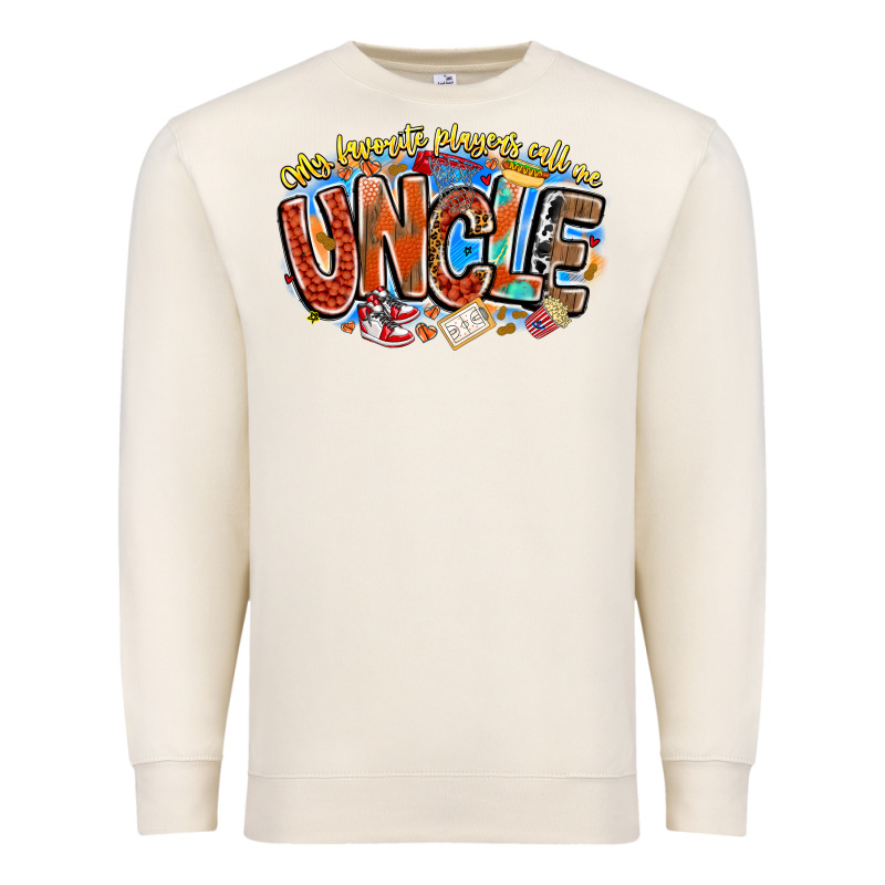 My Favorite Players Call Me Uncle Basketball Premium Sweatshirt by CowhideDigitalArt | Teevron