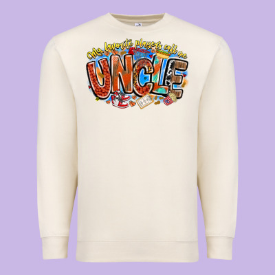 My Favorite Players Call Me Uncle Basketball Premium Sweatshirt Designed By Cowhidedigitalart