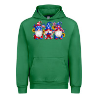 Emerald american flag gnomes sunflowers star Urban Hoodie - Artiststas