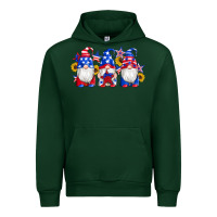 Forest Green american flag gnomes sunflowers star Urban Hoodie - Artiststas