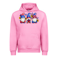 Fuchsia Pink american flag gnomes sunflowers star Urban Hoodie - Artiststas