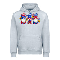 Heather Grey american flag gnomes sunflowers star Urban Hoodie - Artiststas