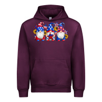 Mauve Wine american flag gnomes sunflowers star Urban Hoodie - Artiststas