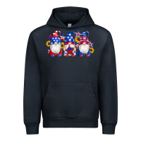 Navy american flag gnomes sunflowers star Urban Hoodie - Artiststas