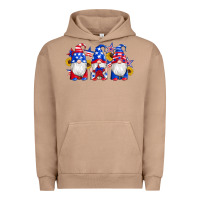 Pigment Burro american flag gnomes sunflowers star Urban Hoodie - Artiststas