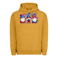 Pigment Peanut Butter american flag gnomes sunflowers star Urban Hoodie - Artiststas