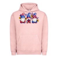Pigment Salmon american flag gnomes sunflowers star Urban Hoodie - Artiststas