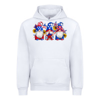 White american flag gnomes sunflowers star Urban Hoodie - Artiststas