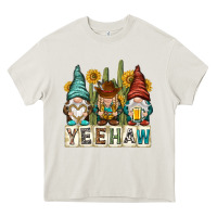 Cream yeehaw with gnomies Heavy Core Tee - NancyCooperArtShop